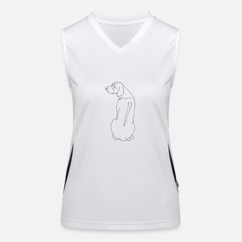 Rhodesian Ridgeback Funktionelles Kontrast-Tank Top für Frauen