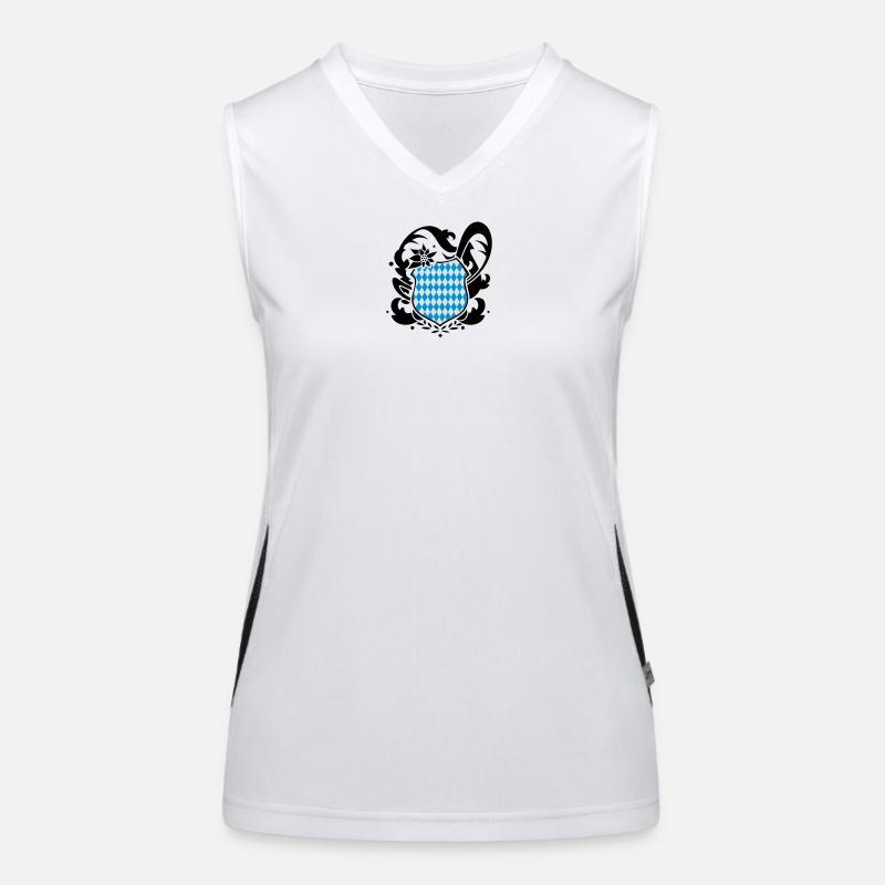 A Bavarian emblem Women's Functional Contrast Tank Top