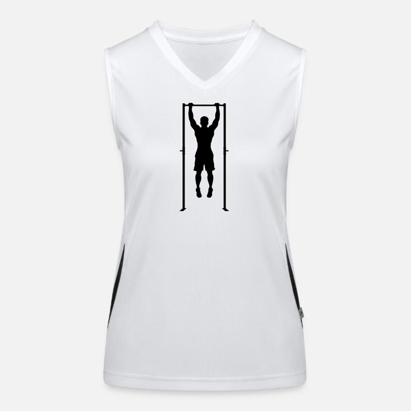Calisthenics, pull-ups, pullups, muscle ups, body Women's Functional Contrast Tank Top