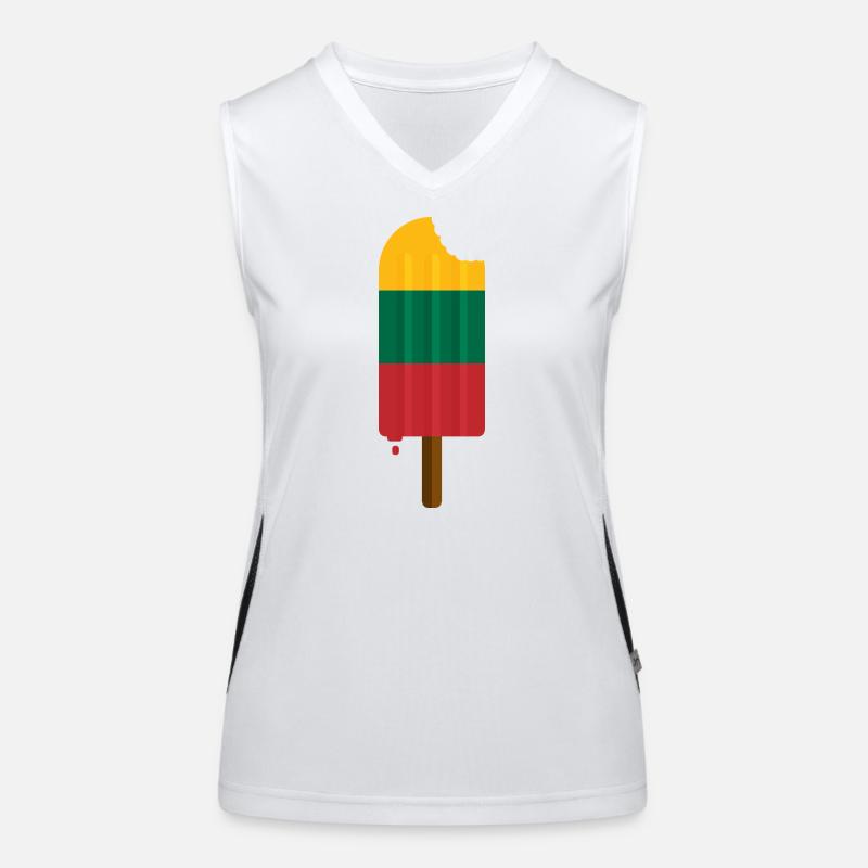 Der Geschmack Litauens Funktionelles Kontrast-Tank Top für Frauen
