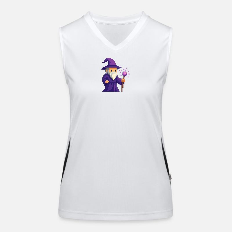 Pixel wizard dans le scintillement violet Débardeur respirant contrasté Femme