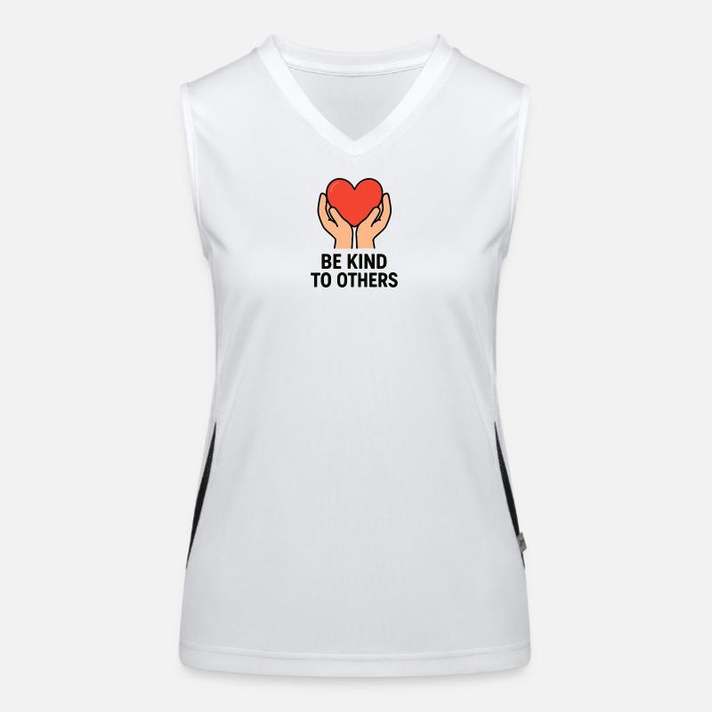 Hands Holding Heart of Kindness Women's Functional Contrast Tank Top