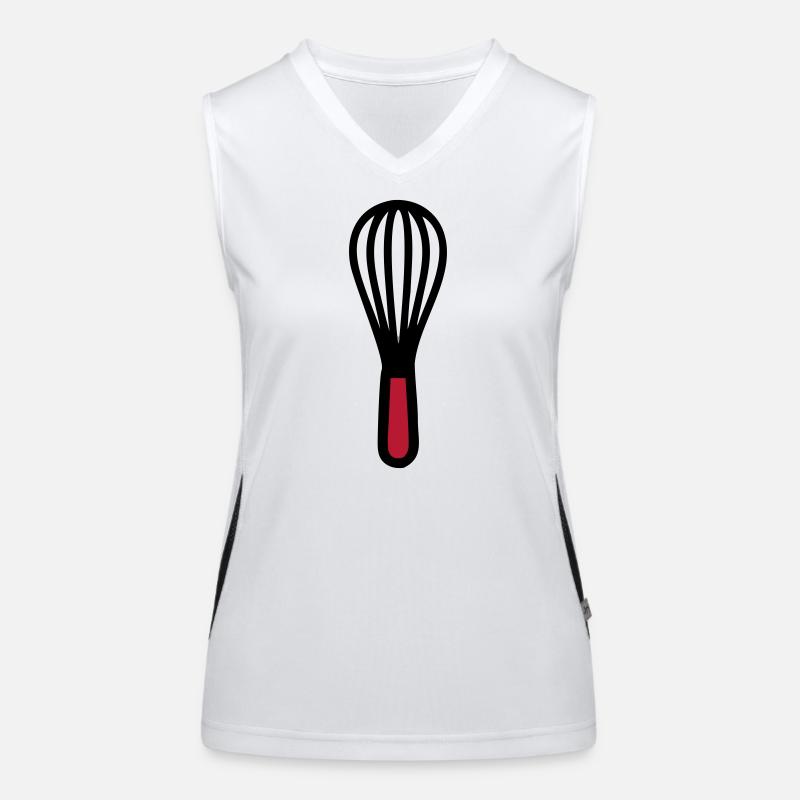Whisk Baking Baker Confectionery Cooking School Women's Functional Contrast Tank Top