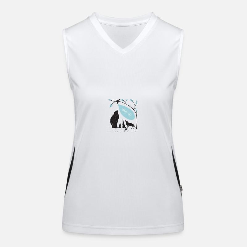 Tiere Funktionelles Kontrast-Tank Top für Frauen