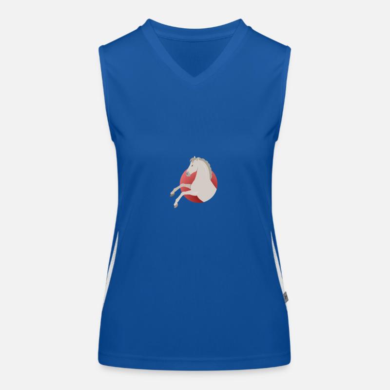 Pferde Funktionelles Kontrast-Tank Top für Frauen