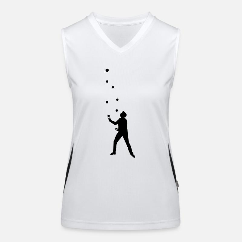 Jonglieren Funktionelles Kontrast-Tank Top für Frauen