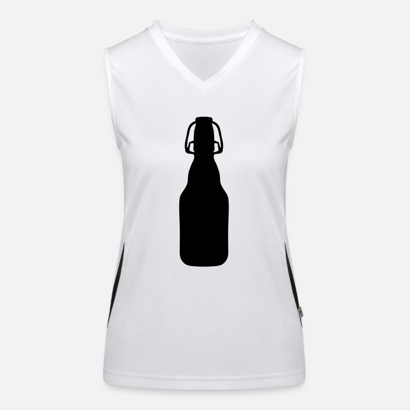 beer bottle Women's Functional Contrast Tank Top