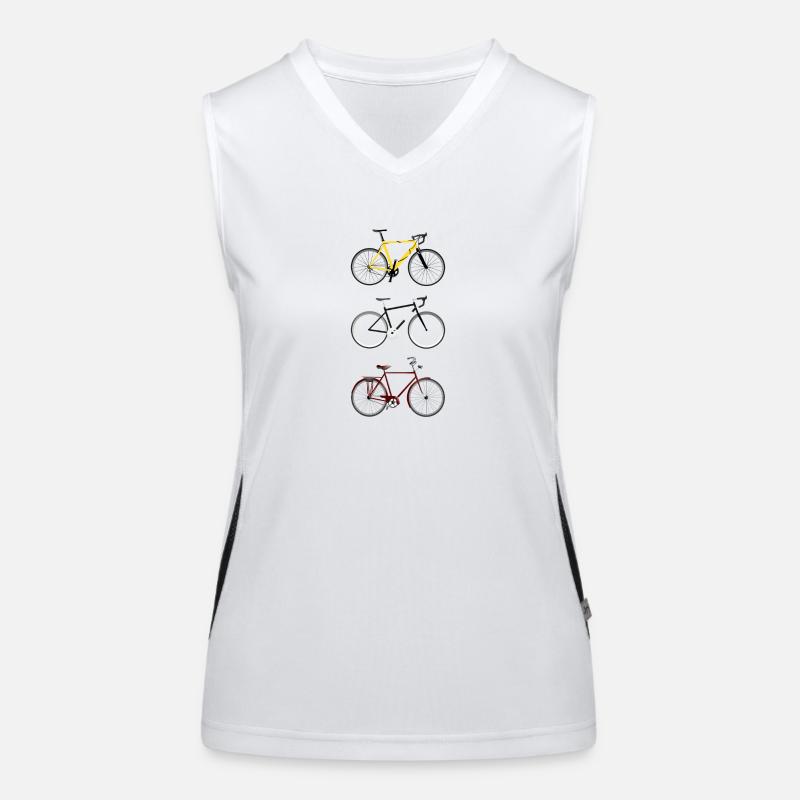 Bicycles - Women's Functional Contrast Tank Top - white/black