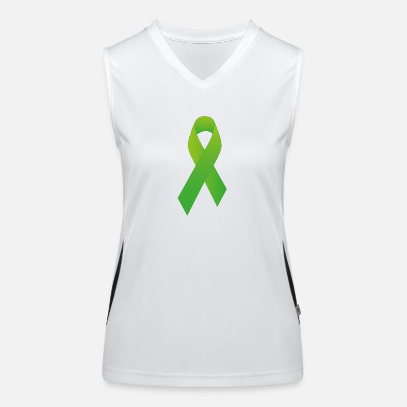 Ruban Vert Débardeur respirant contrasté Femme