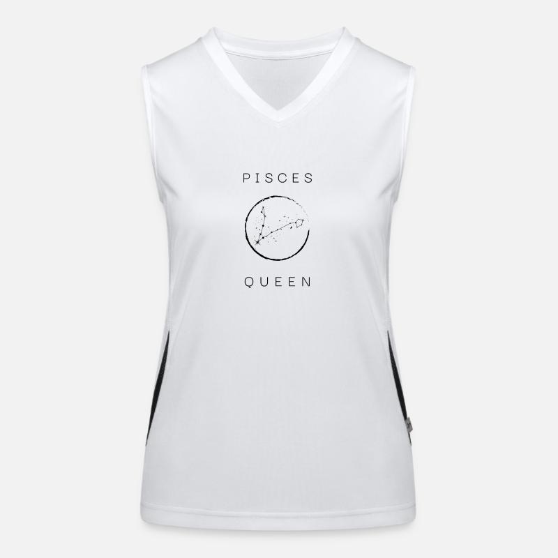Fische Königin Funktionelles Kontrast-Tank Top für Frauen