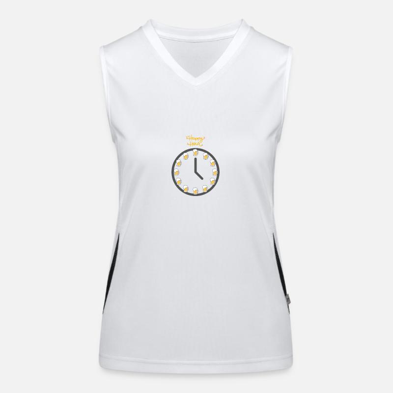 Beer, Happy Hour Women's Functional Contrast Tank Top