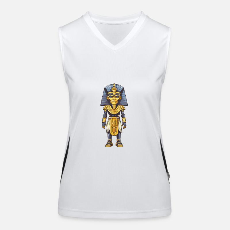 Pharao Comic Funktionelles Kontrast-Tank Top für Frauen