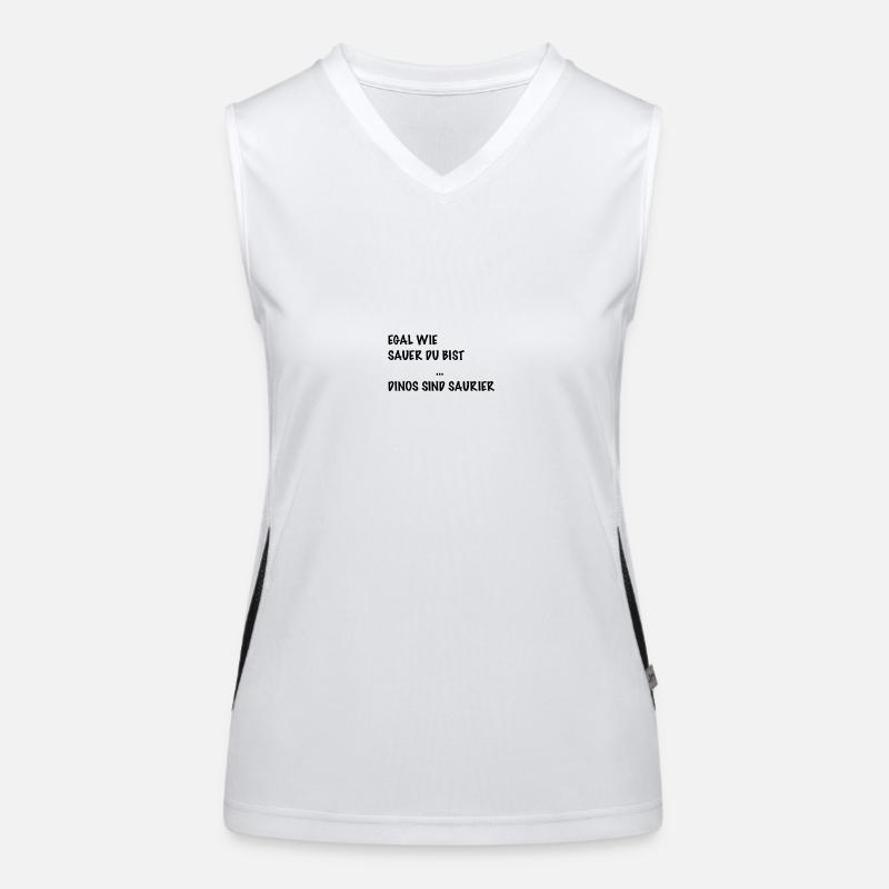 Dinosaurier Funktionelles Kontrast-Tank Top für Frauen