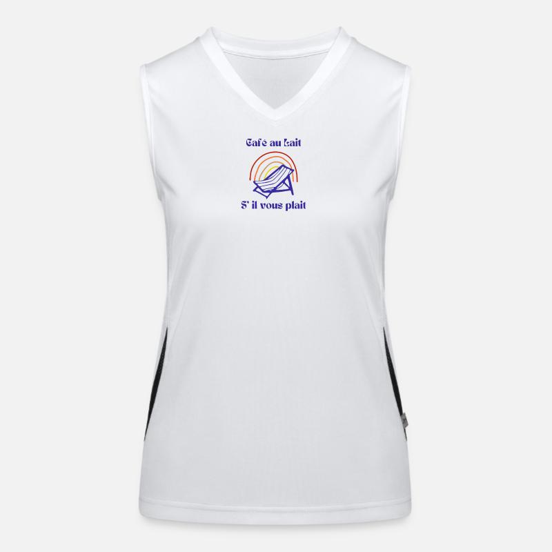 Kaffee bitte Funktionelles Kontrast-Tank Top für Frauen