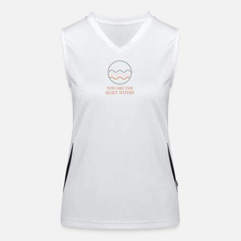 Silent Inner World Waves Women's Functional Contrast Tank Top