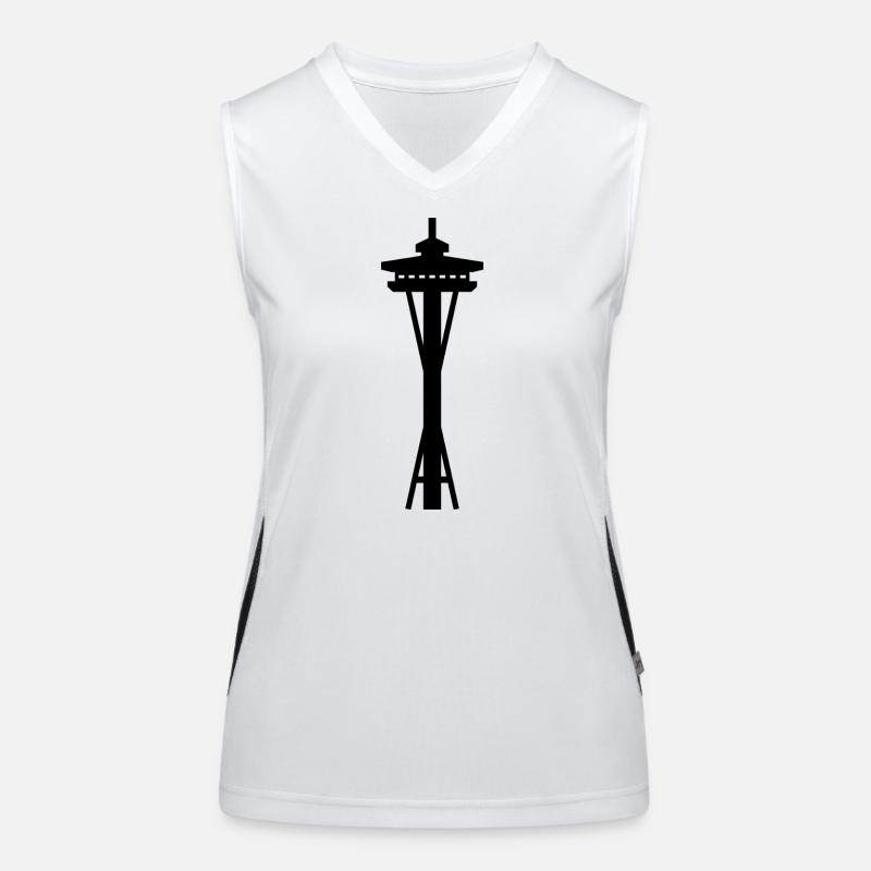 Weltraumnadel Funktionelles Kontrast-Tank Top für Frauen