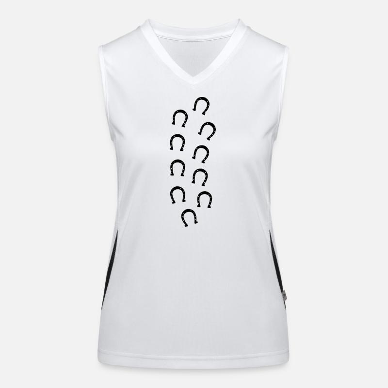 Horseshoe prints Women's Functional Contrast Tank Top