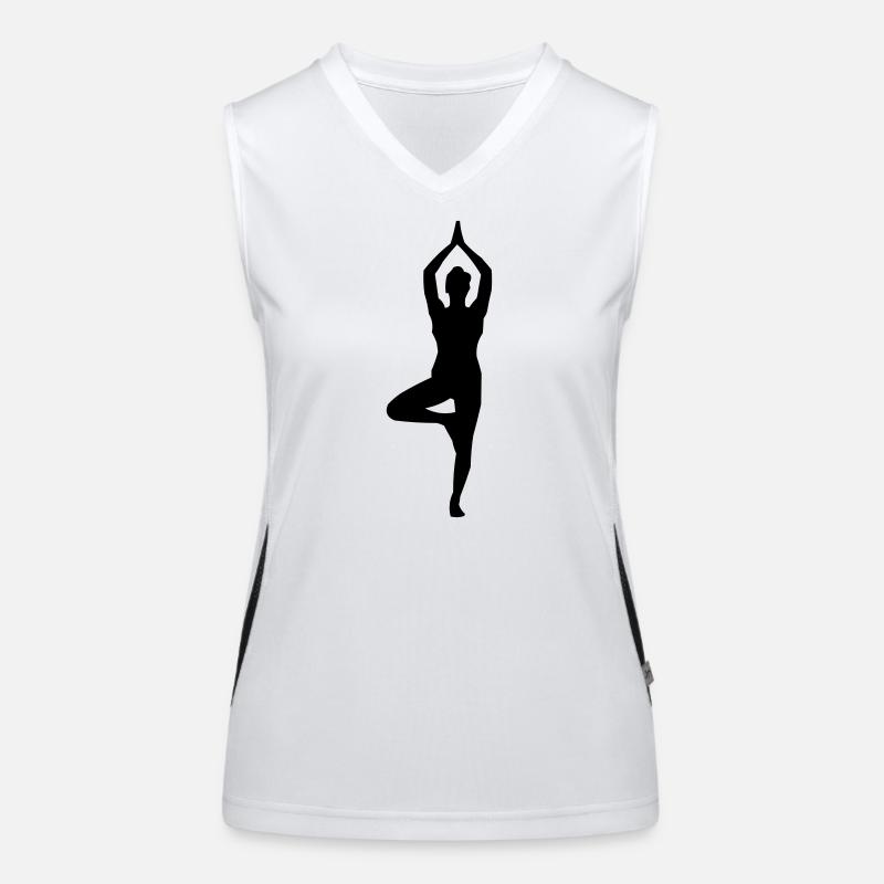 Yoga Silhouette Débardeur respirant contrasté Femme