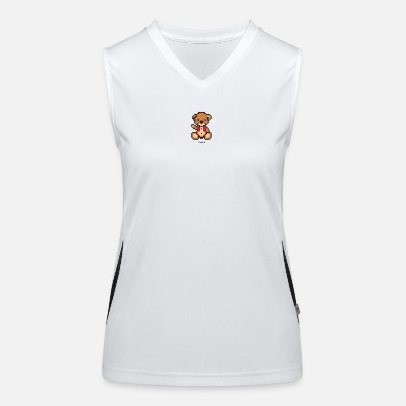Pixel MiniBear Canada Women's Functional Contrast Tank Top