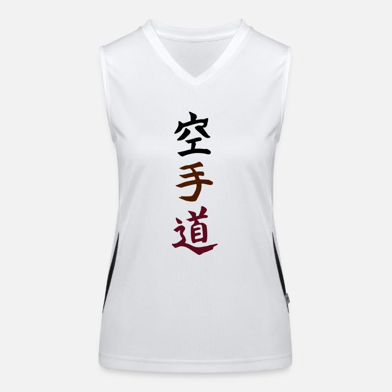 karatedo japonais Débardeur respirant contrasté Femme