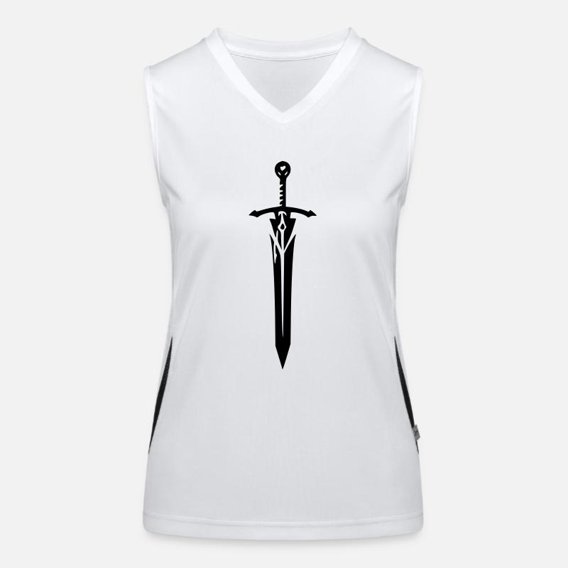 Schwert Funktionelles Kontrast-Tank Top für Frauen