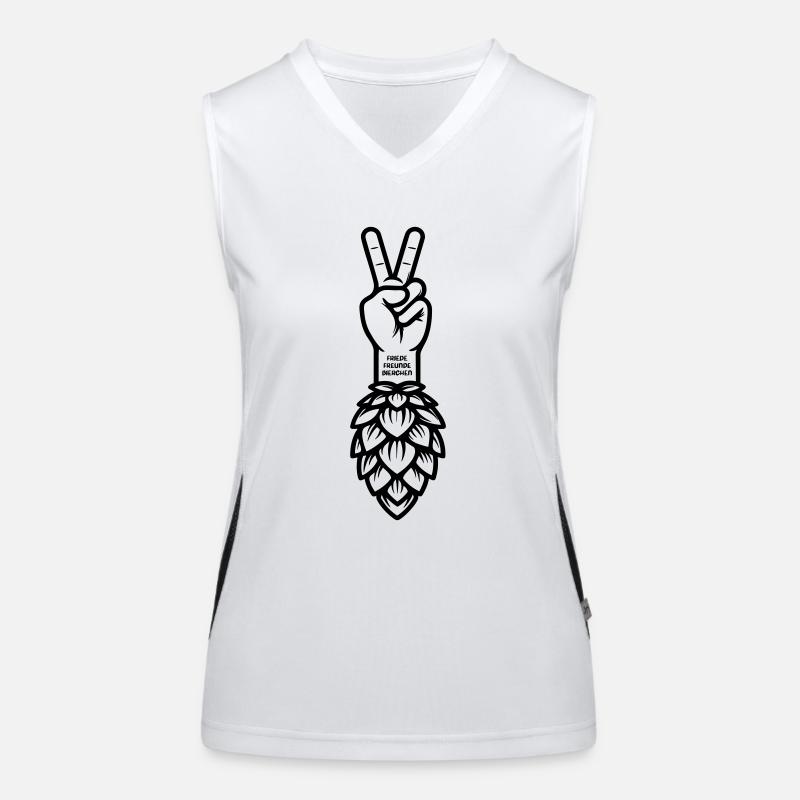 Friede Freunde Bierchen Women's Functional Contrast Tank Top