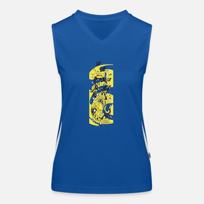 Jolly Chimp Funktionelles Kontrast-Tank Top für Frauen