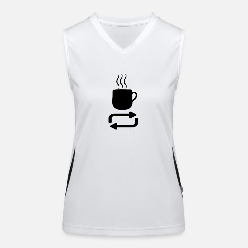 Repeat coffee Women's Functional Contrast Tank Top