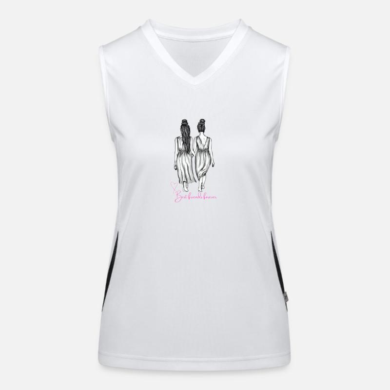Best friends Funktionelles Kontrast-Tank Top für Frauen