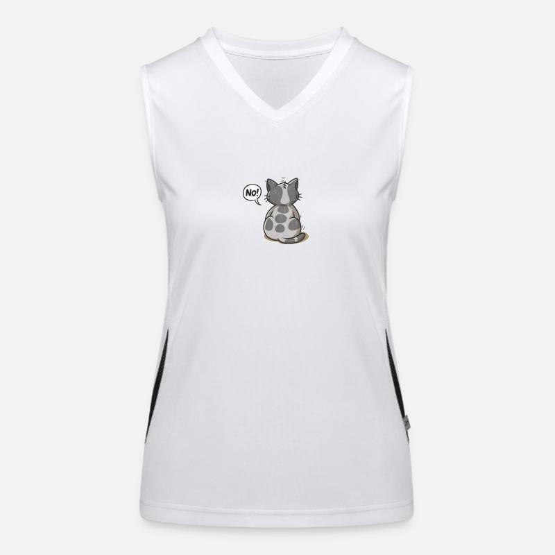 No! Cat Women's Functional Contrast Tank Top