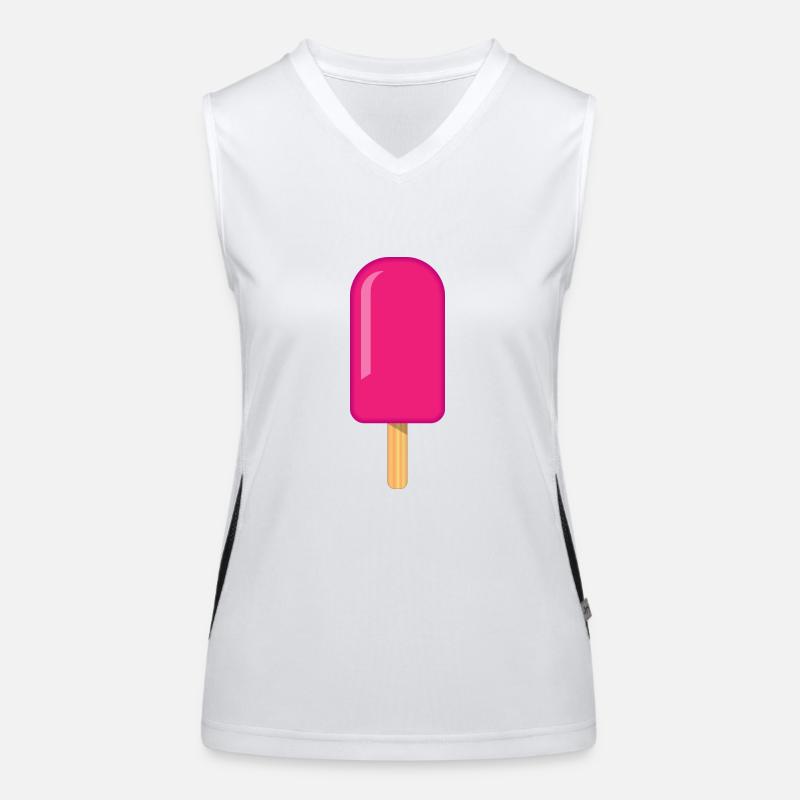 Eis Funktionelles Kontrast-Tank Top für Frauen