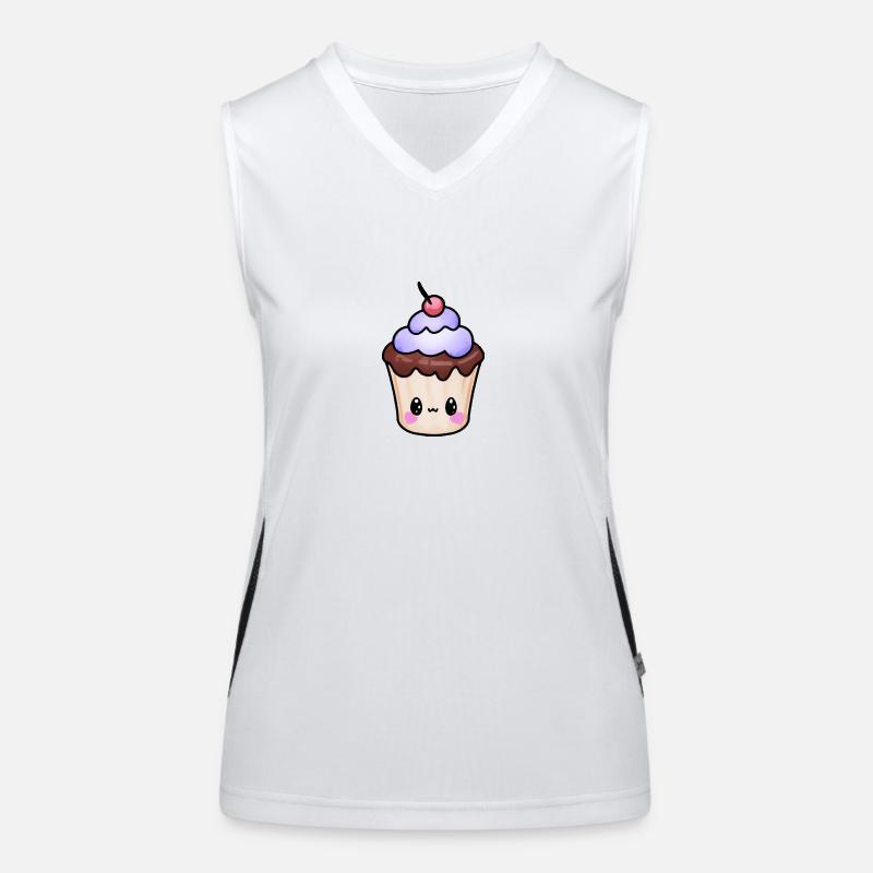Cupcake zum Essen! Funktionelles Kontrast-Tank Top für Frauen