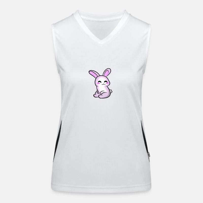 Lapin super mignon Débardeur respirant contrasté Femme