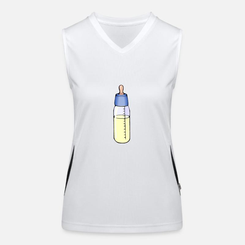 milk bottle Women's Functional Contrast Tank Top