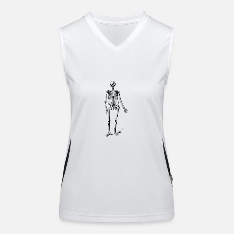 Skelett Funktionelles Kontrast-Tank Top für Frauen