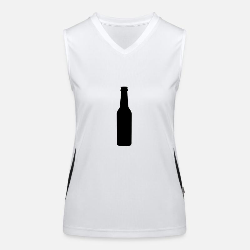 0,33 bouteille de bière Débardeur respirant contrasté Femme