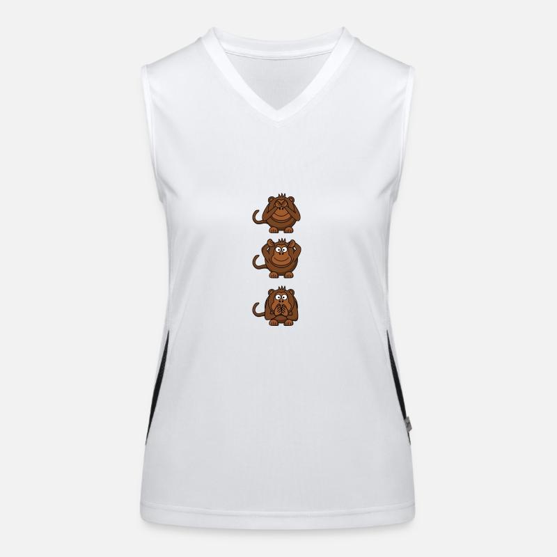 3 monkeys Women's Functional Contrast Tank Top