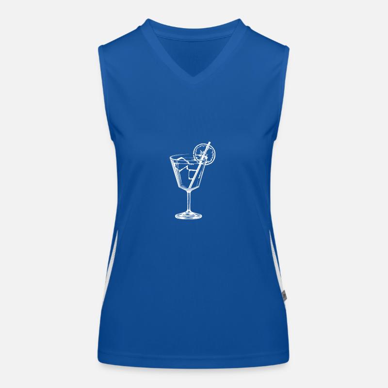 Limonade Drink Symbol Funktionelles Kontrast-Tank Top für Frauen