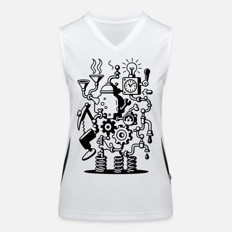 Crazy Machine Funktionelles Kontrast-Tank Top für Frauen