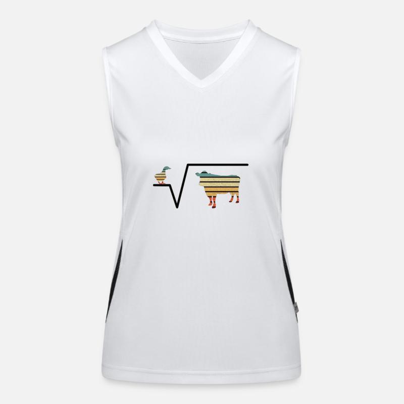 Nth root From Q Duck Root Cow Women's Functional Contrast Tank Top