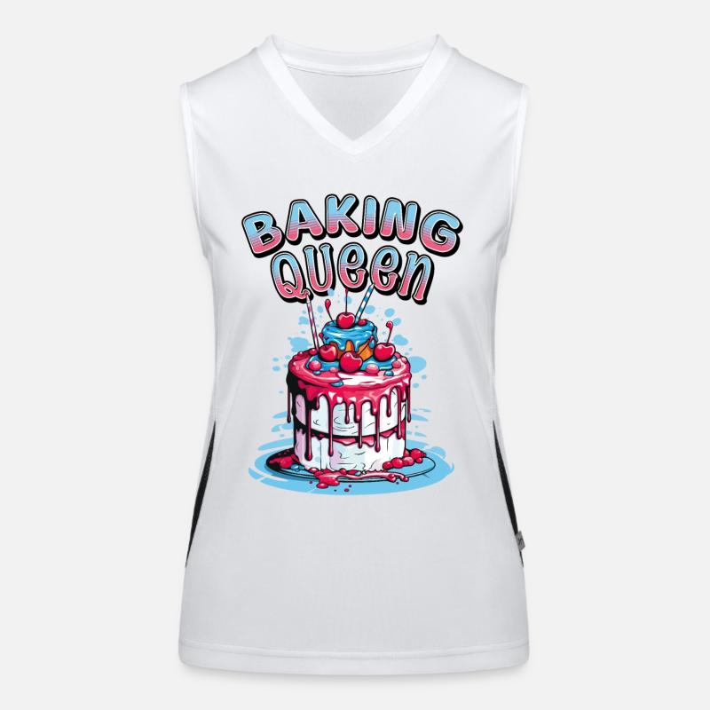 Baking Queen Baking Fairy Baker Cake Cake Women's Functional Contrast Tank Top