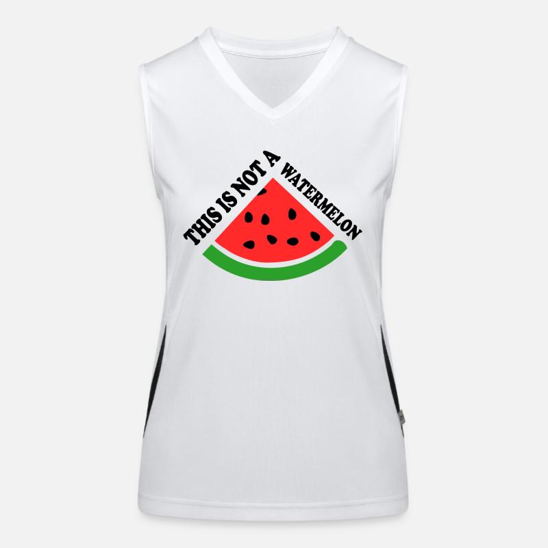 THIS IS NOT A WATERMELON Funktionelles Kontrast-Tank Top für Frauen