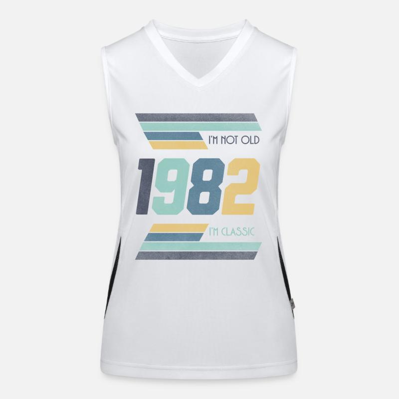 1982 I’m Not Old I’m Classic Geschenkidee Funktionelles Kontrast-Tank Top für Frauen