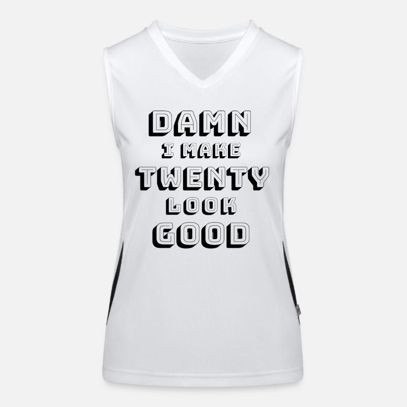 20. Geburtstag Funktionelles Kontrast-Tank Top für Frauen