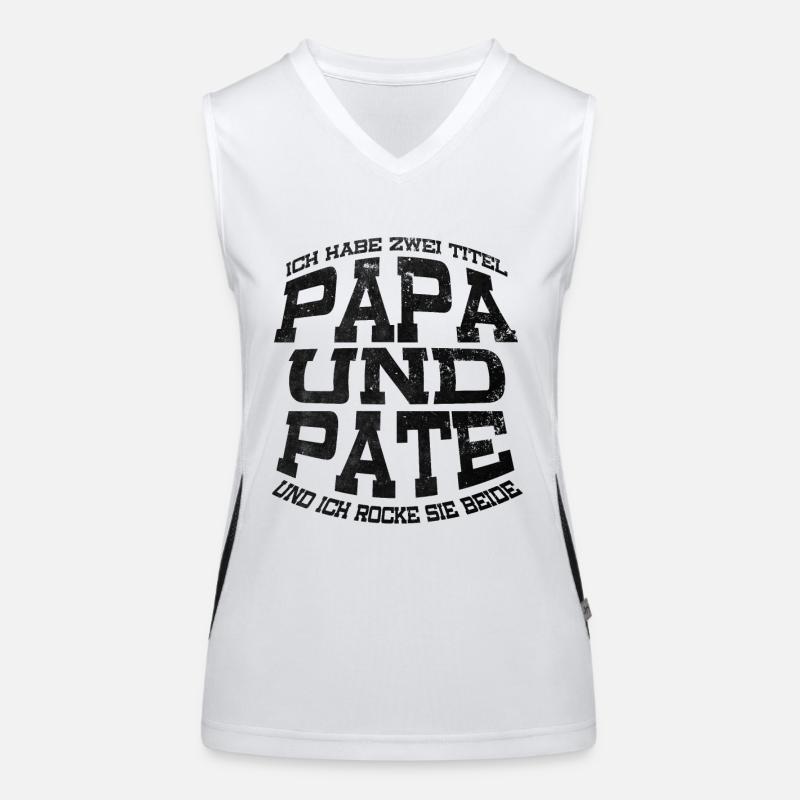 Papa Pate Funktionelles Kontrast-Tank Top für Frauen