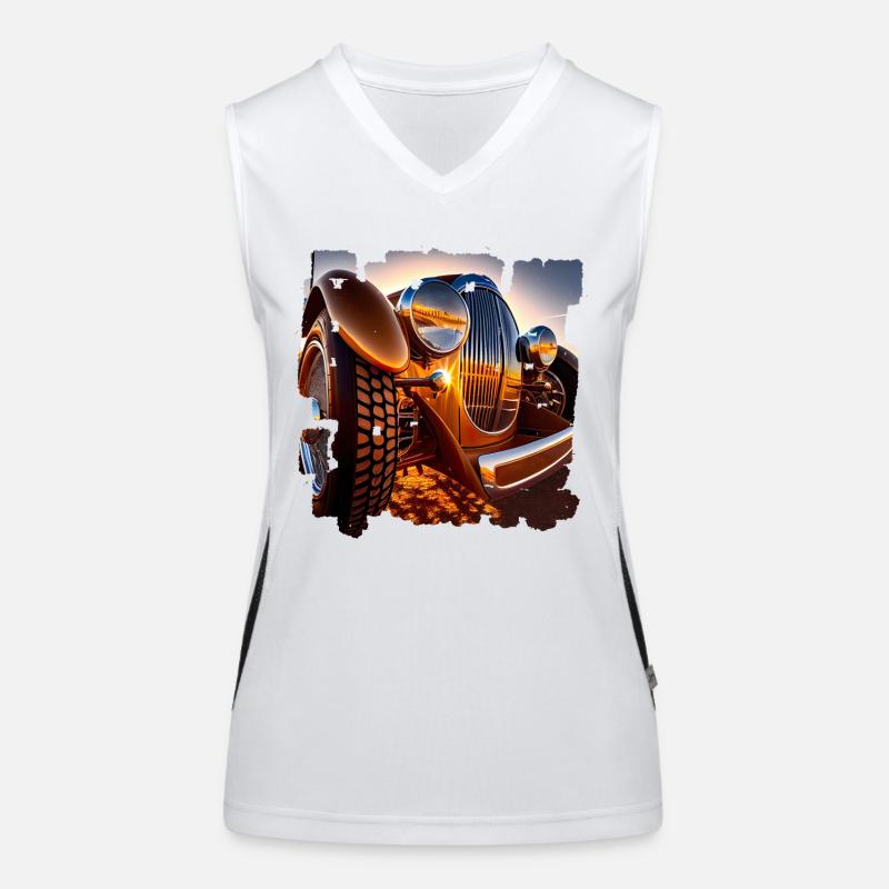 Oldtimer-Events sind bei Oldtimerfreunde beliebt Funktionelles Kontrast-Tank Top für Frauen