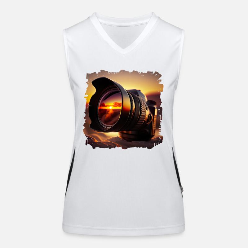Digital cameras easy to use Women's Functional Contrast Tank Top