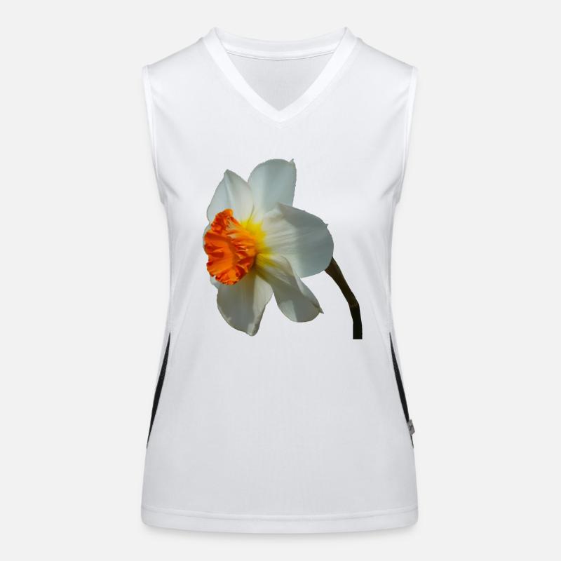 The daffodil is a spring flower Women's Functional Contrast Tank Top