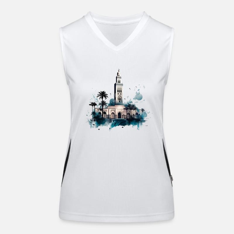 Marrakech has a magnificent architecture Women's Functional Contrast Tank Top
