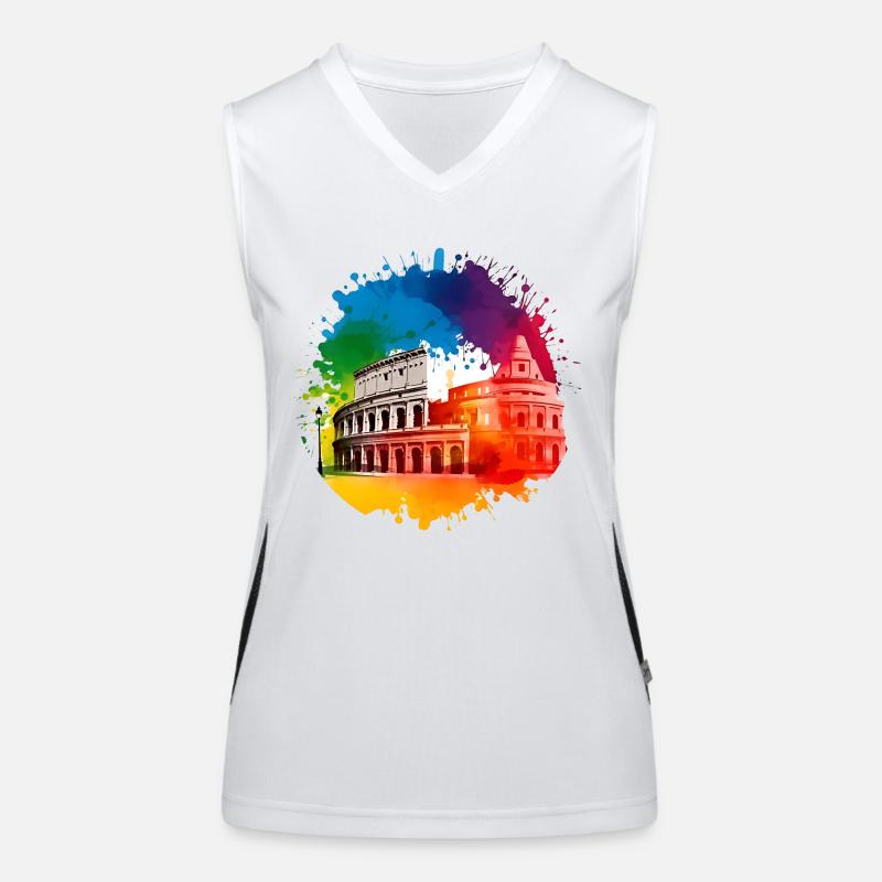Rome is a must-see Women's Functional Contrast Tank Top
